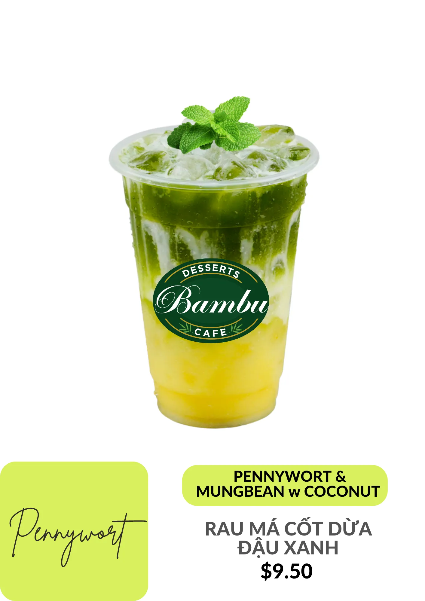 Pennywort & Coconut / Pennywort & Mungbean